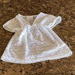 White Eyelit Childrens Coverup NWT